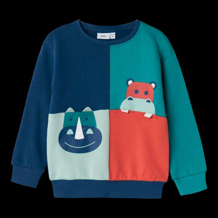 Priser på Guppy Felinus Drenge Sweatshirt - Insignia Blue - 98