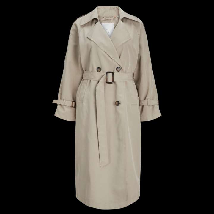 Priser på ADPT Janet Dame Trenchcoat - Crockery - XL