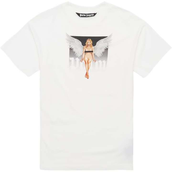 Priser på PALM ANGELS Pin-Up T-shirt Off White