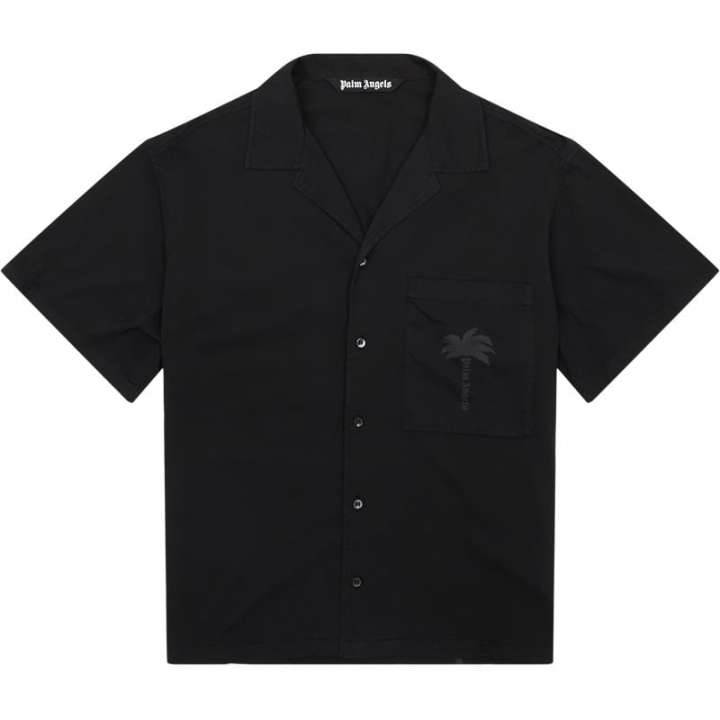 Priser på PALM ANGELS Oversize fit PMGG009S25FAB0011010 Skjorter Black