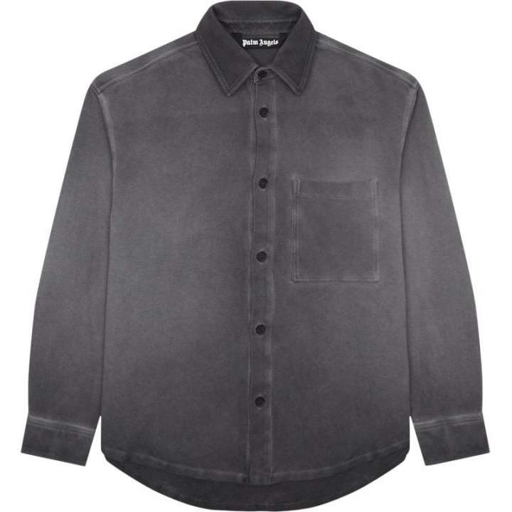 Priser på PALM ANGELS Regular fit PMES039S25FAB0011010 Skjorter Grå