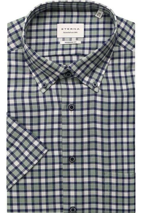 Priser på Eterna Comfort Fit Kort Ærmet Skjorte 2291 K114 40-42/l