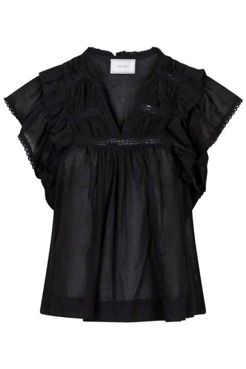 Priser på Neo Noir - Top - Jayla S Voile Top - Black