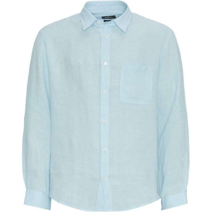 Priser på A.P.C Regular fit LIAEK-H12545 Skjorter Lysblå