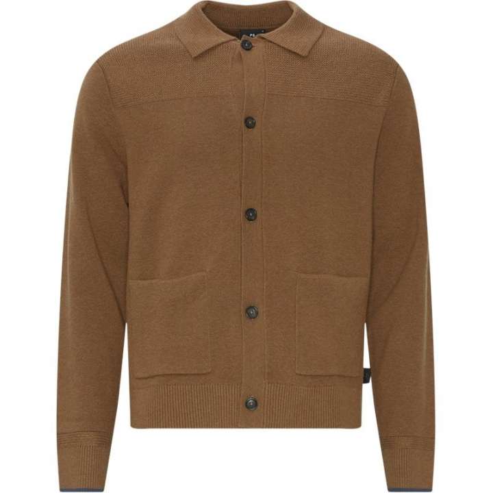 Priser på PS by Paul Smith Regular fit 953Y N22148 Strik Lys Brun
