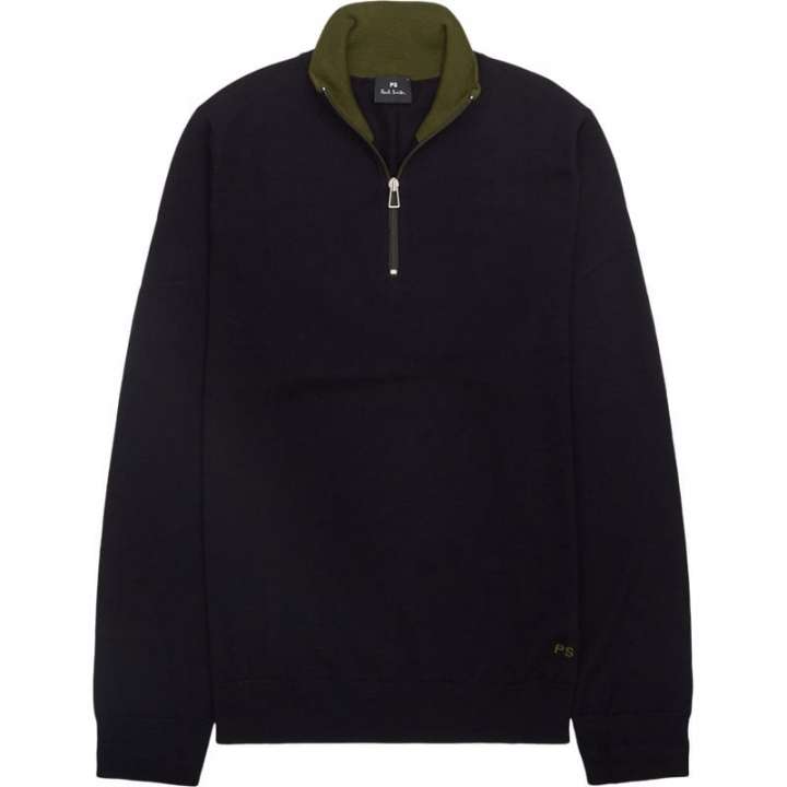 Priser på PS by Paul Smith Regular fit 203Y N21861 Strik Blå