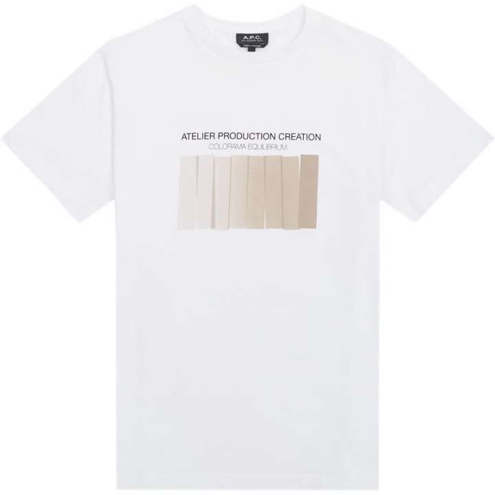 Priser på A.P.C Regular fit COHGS M26503 T-shirts Hvid