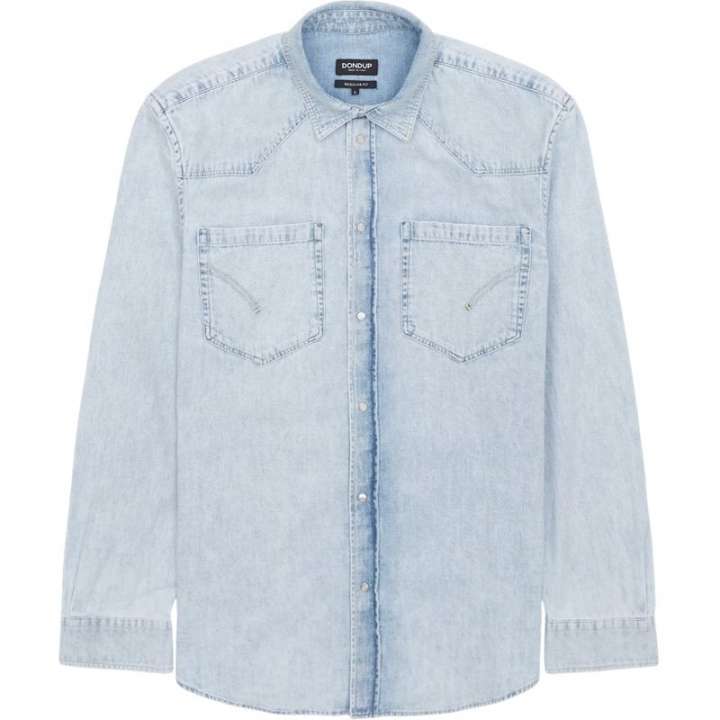 Priser på Dondup Regular fit UC347R DFO72 IZ3 Skjorter Lys Denim