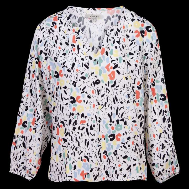 Priser på ZbyZ Dame Bluse Plus Size - Pink - 42/44