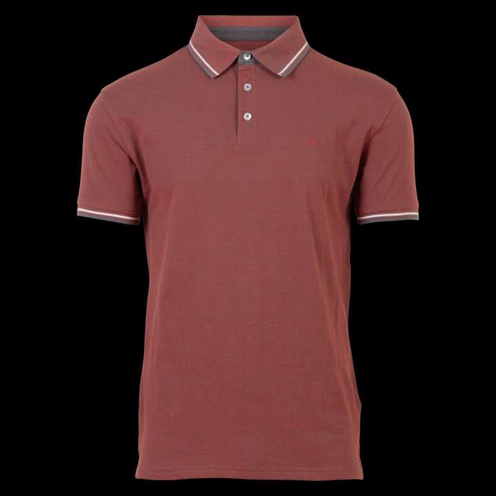 Priser på Marcus Herre Polo - Dark Orange - M