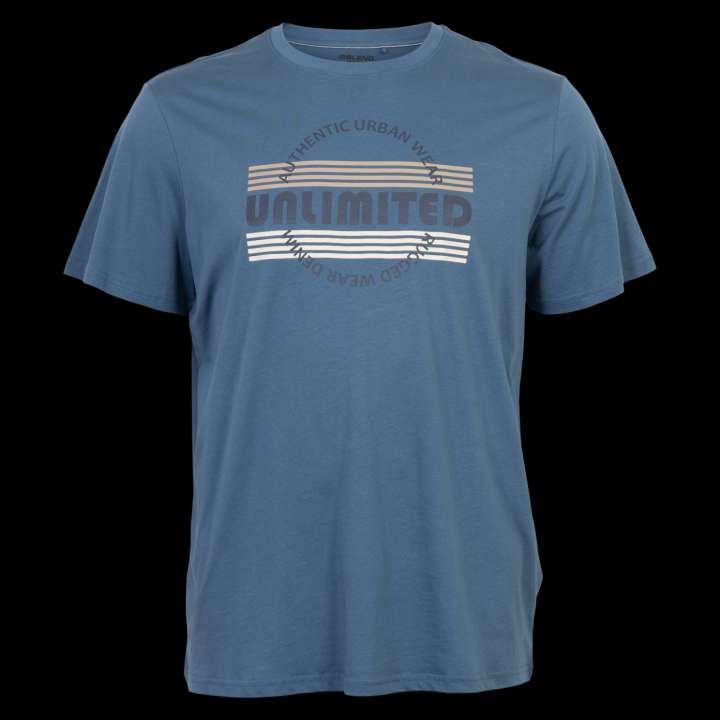 Priser på Blend Herre T-shirt - Blue Ashes - 3XL