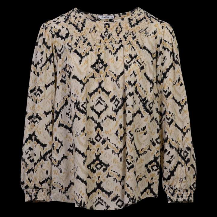 Priser på ChaCha Dame Bluse - Cream - 2XL