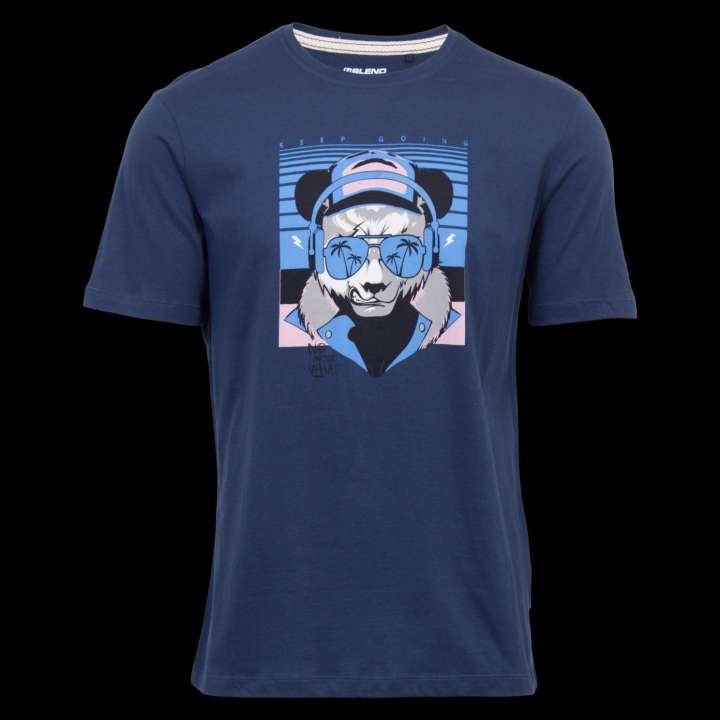 Priser på Blend Jacob Herre T-shirt - Dress Blues - L