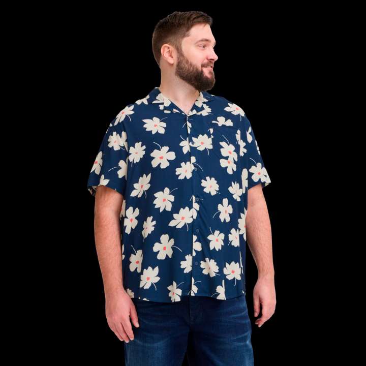 Priser på Blend Herre Kortærmet skjorte - Dress Blues - 3XL
