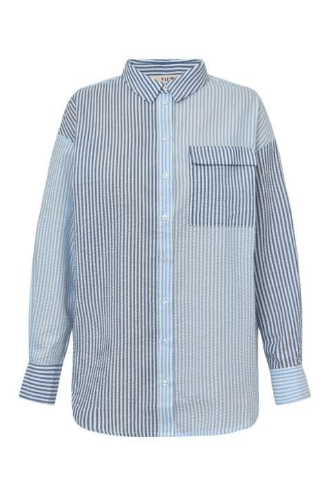 Priser på A-View - Skjorte - Mila Shirt - Blue/navy