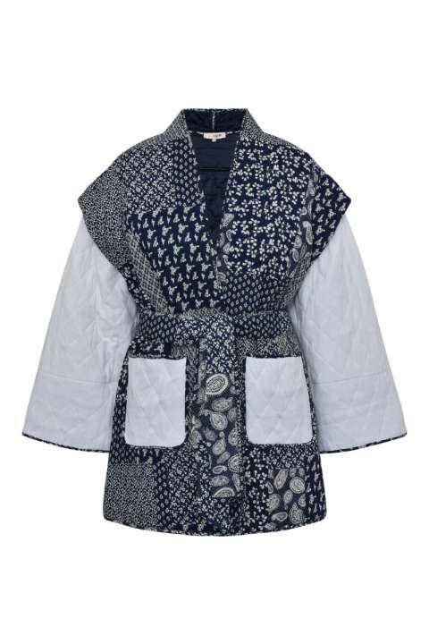 Priser på A-View - Jakke - Katie Patch Jacket - Navy/white
