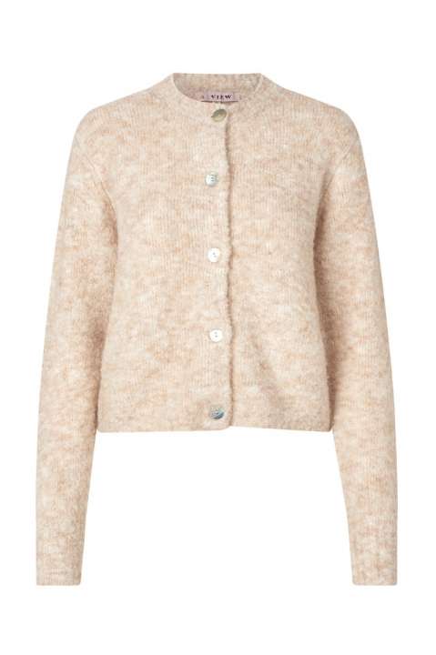 Priser på A-View - Strik - Audrey New Knit Cardigan - Sand