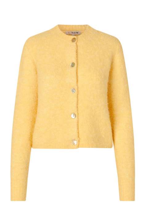 Priser på A-View - Cardigan - Audrey New Knit Cardigan - Light Yellow