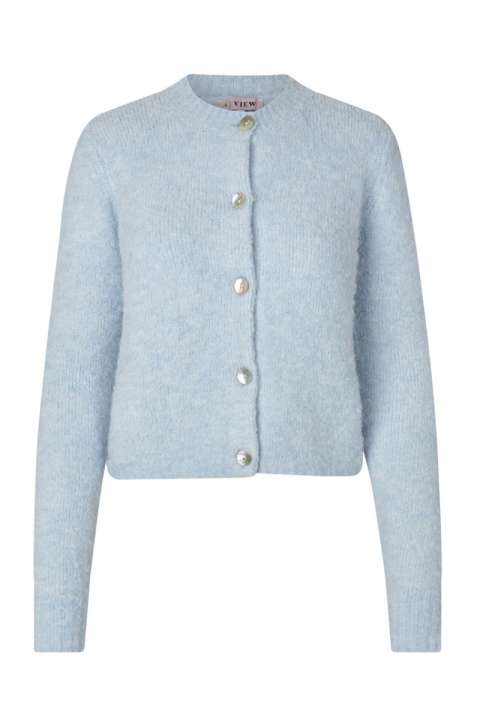 Priser på A-View - Cardigan - Audrey New Knit Cardigan - Light Blue