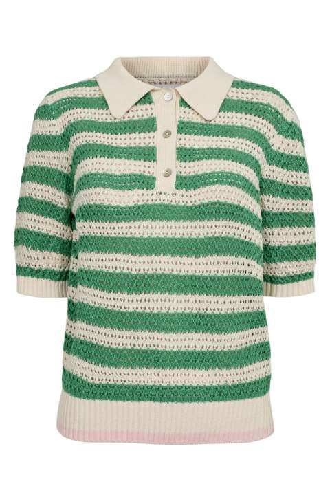 Priser på Nümph - Strik - Villia SS Pullover - Green Spruce