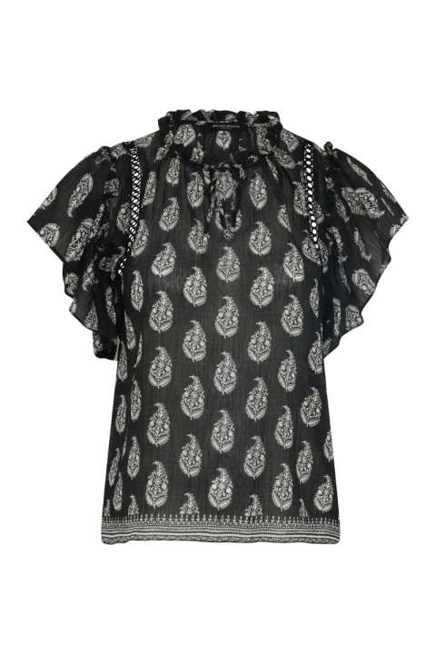 Priser på Bruuns Bazaar - Top - Women DuscleBBSabina Top - Black/Cream