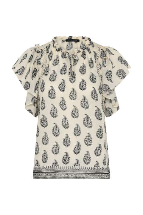 Priser på Bruuns Bazaar - Top - Women DuscleBBSabina Top - Cream/Black