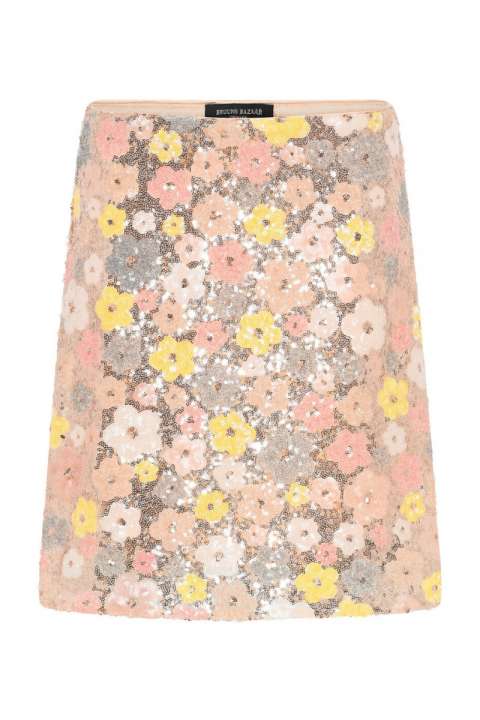 Priser på Bruuns Bazaar - Nederdel - Women AlternifoliusBBJoannas Skirt - Multi Flower Sequins