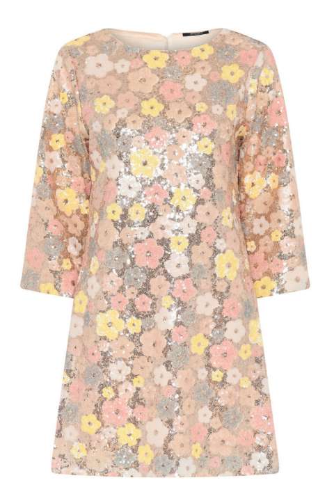Priser på Bruuns Bazaar - Kjole - Women AlternifoliusBBKeiran Dress - Multi Flower Sequins