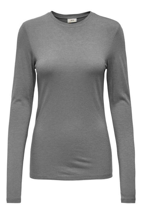 Priser på JDY - Bluse - Jdysuma Woolblend L/S Oneck Top Jrs - Light Grey Melange