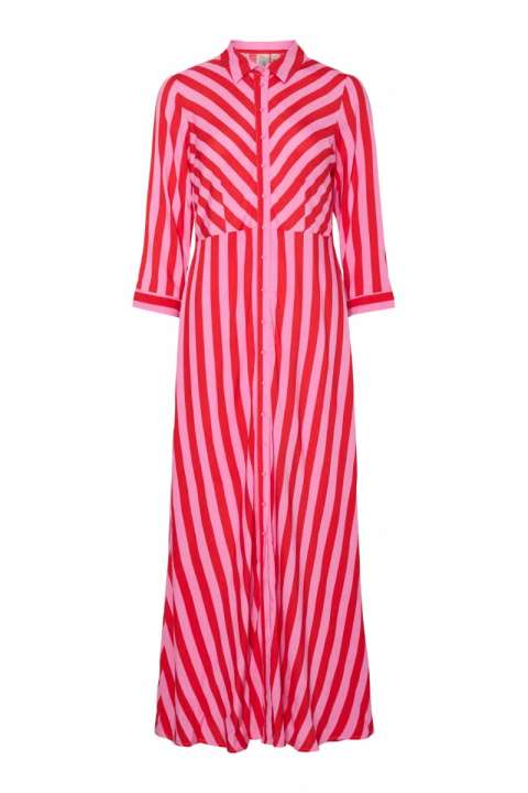 Priser på Y.A.S - Kjole - Savanna Long Shirt Dress - Cyclamen