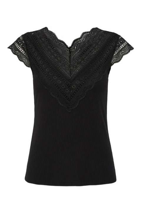 Priser på Y.A.S - Top - Ellina Capsleeve Top - Black