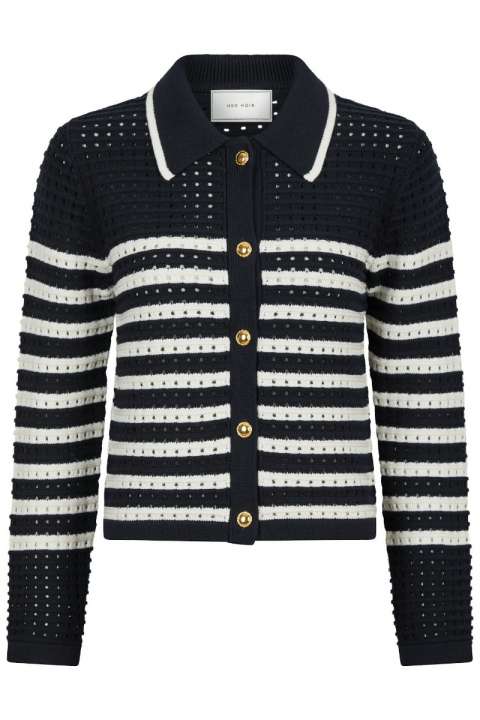 Priser på Neo Noir - Cardigan - Effie Knit Cardigan - Navy