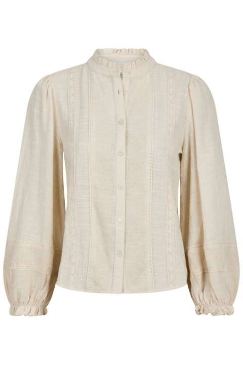 Priser på Neo Noir - Bluse - Marlowe Deco Blouse - Ivory