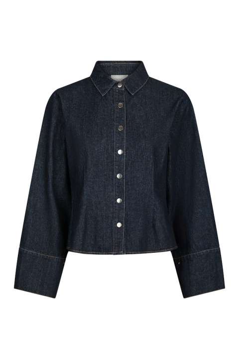 Priser på Neo Noir - Skjorte - Rosa Denim Shirt - Dark Blue