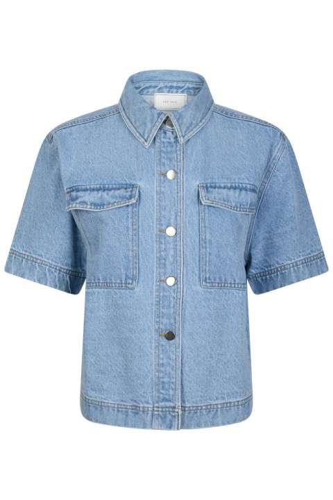 Priser på Neo Noir -Skjorte - Tiki Denim Shirt - Smoke Blue