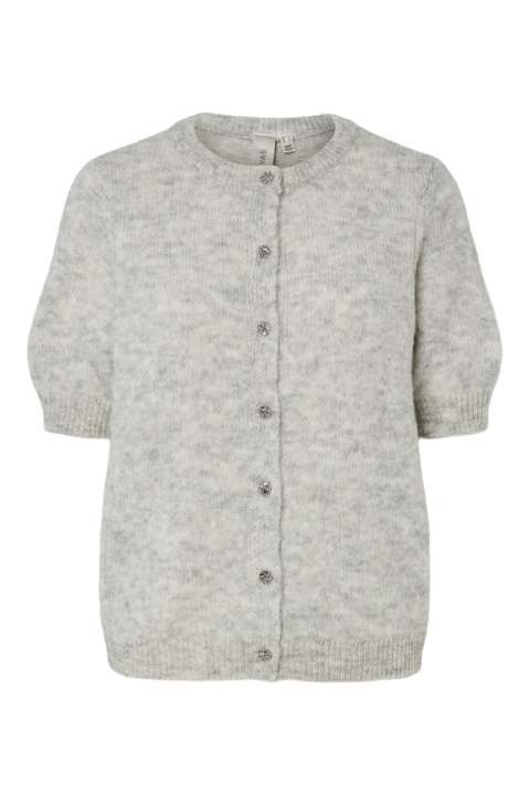 Priser på Y.A.S - Cardigan - Yasannika Ss Cardigan - Light Grey Melange