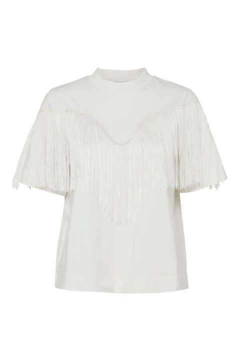 Priser på Y.A.S - T-shirt - Yasfrina Ss T-Shirt S. - Star White