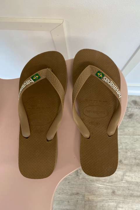 Priser på Havaianas - Sandal - Brasil Logo - Rose Gold