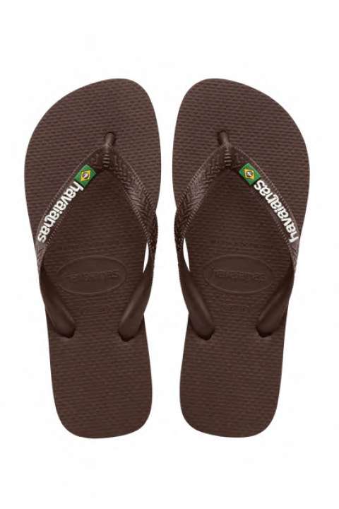 Priser på Havaianas - Sandal - Brasil Logo - D. Brown/White