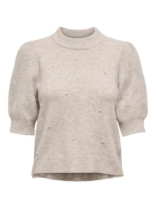 Priser på JDY - Strik - Rue Life 2/4 Pearl Pullover - Chateau Gray