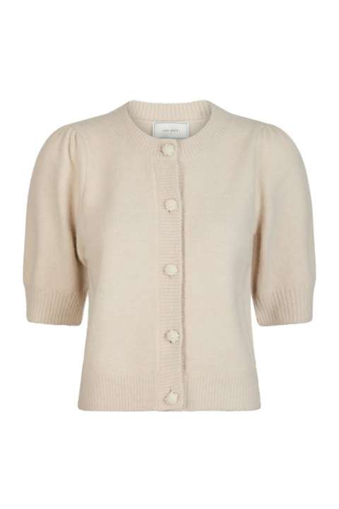 Priser på Neo Noir - Cardigan - Trudy Deco Knit Cardigan - Ivory
