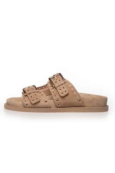 Priser på Copenhagen Shoes - Sandal - As Summer Suede - Biscuit