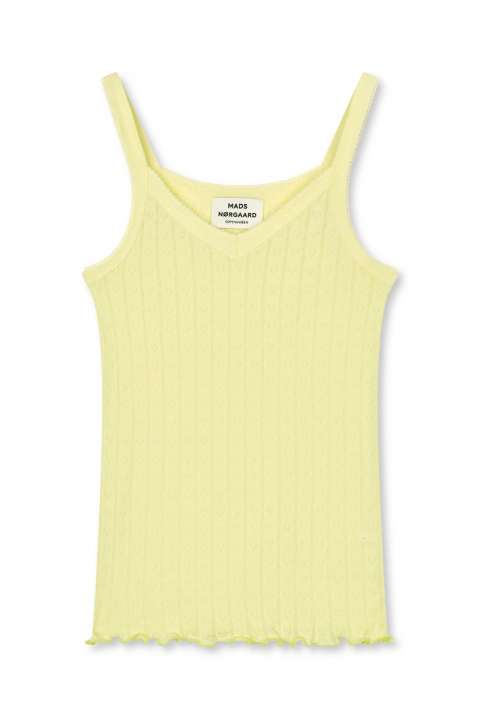 Priser på Mads Nørgaard - Top - Pointella Trille Top - Tender Yellow