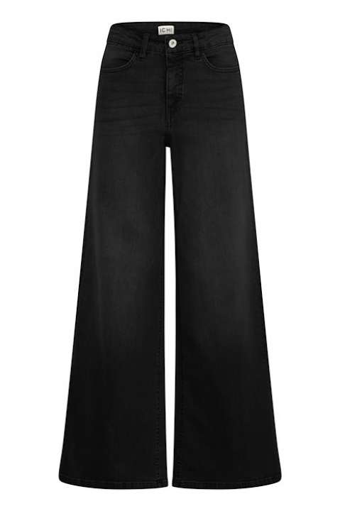 Priser på Ichi - Jeans - Twiggy Wide MW - Black