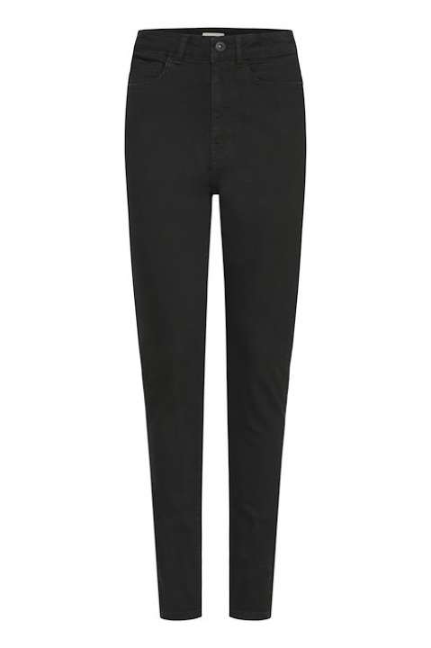 Priser på Ichi - Jeans - Twiggy Slim HW - Black