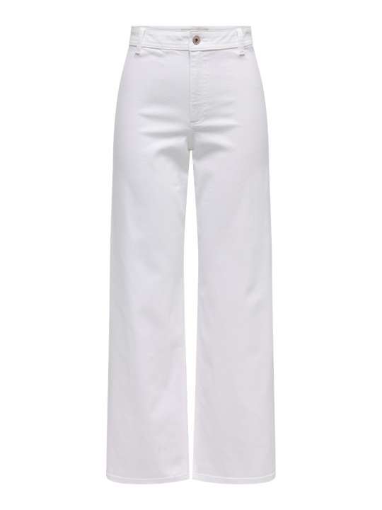 Priser på JDY - Jeans - Iris Hw Wide Pant - White