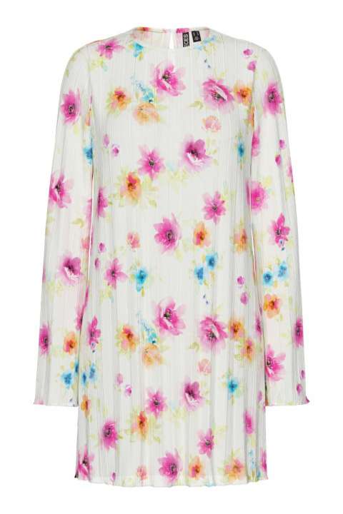 Priser på Pieces - Kjole - Amber Ls Short Dress - Bright White