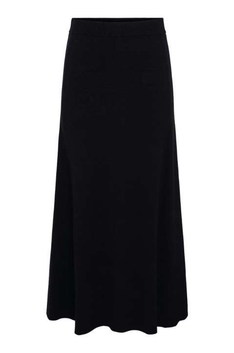 Priser på Y.A.S - Nederdel - Fonny HW Ankle Knit Skirt - Black