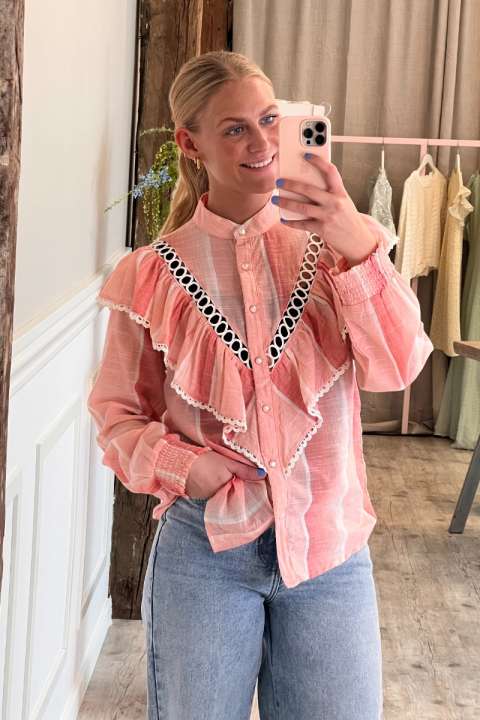 Priser på Continue - Skjorte - Jill - Pastel Pink