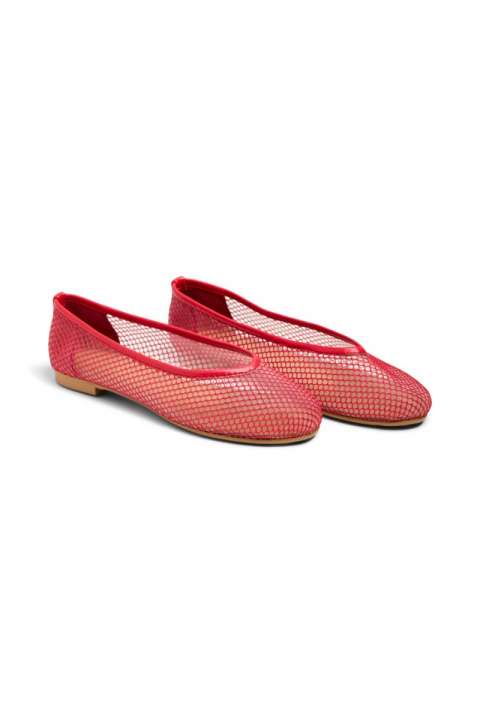 Priser på Pieces - Sko - Steph Mesh Ballerina - Lollipop